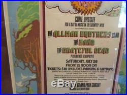 Vintage Grateful Dead Watkins Glen 1973 Poster 1st Print Excellent Condition