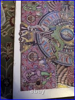 Vintage Grateful Dead collage art Poster On Heavy Wooden Plaque 20x25 7lb Rare