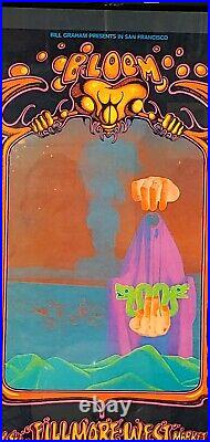 Vintage Original Fillmore West Bill Graham 133 poster, Grateful Dead, The Who