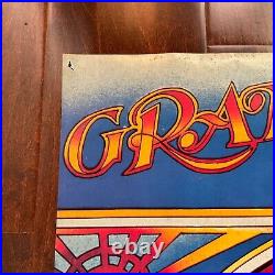Vintage Original Grateful Dead Skull And Roses 1984 Rock Music Poster 22 x 33