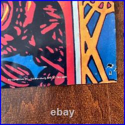 Vintage Original Grateful Dead Skull And Roses 1984 Rock Music Poster 22 x 33