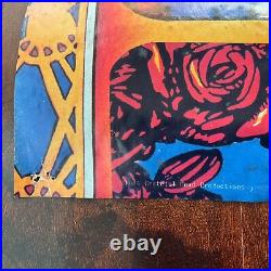 Vintage Original Grateful Dead Skull And Roses 1984 Rock Music Poster 22 x 33