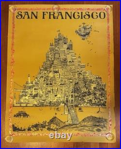 Vtg 1967 Summer of Love San Francisco J Michaelson Sparta Poster Grateful Dead