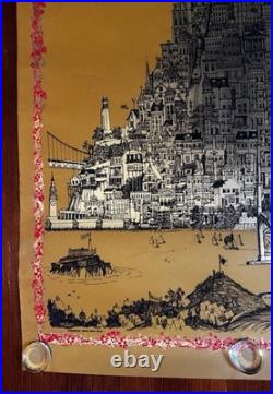Vtg 1967 Summer of Love San Francisco J Michaelson Sparta Poster Grateful Dead