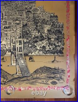 Vtg 1967 Summer of Love San Francisco J Michaelson Sparta Poster Grateful Dead
