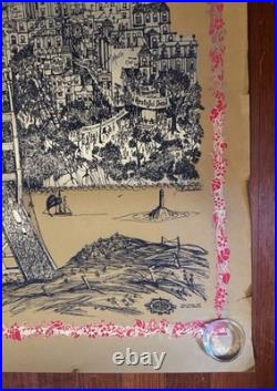 Vtg 1967 Summer of Love San Francisco J Michaelson Sparta Poster Grateful Dead