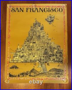 Vtg 1967 Summer of Love San Francisco J Michaelson Sparta Poster Grateful Dead
