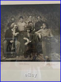 Vtg 1987 Bob Dylan & The Grateful Dead Herb Greene 218/265 Signed Photo Poster
