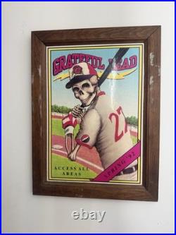 Vtg 1992 Grateful Dead Spring Tour Promo Art Print Poster Framed 14x18.5 Rare