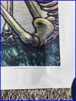 Vtg Grateful Dead Poster Dead Set 55x39 San Francisco 1981 Golden Gate England