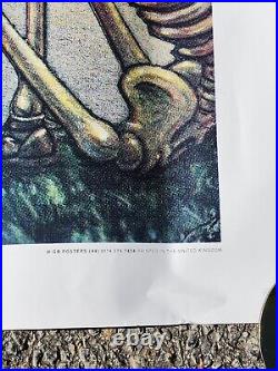 Vtg Grateful Dead Poster Dead Set 55x39 San Francisco 1981 Golden Gate England