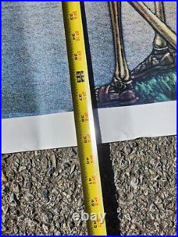 Vtg Grateful Dead Poster Dead Set 55x39 San Francisco 1981 Golden Gate England