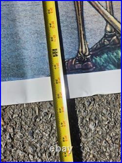 Vtg Grateful Dead Poster Dead Set 55x39 San Francisco 1981 Golden Gate England