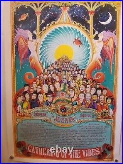 Vtg ORIGINAL Gathering of the Vibes Grateful Dead Festival Promo Poster 25x17