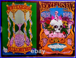 WOW! Grateful Dead Original 1969 UNCUT Lee Conklin BG 152 & BG 153 AOR Poster