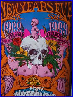 WOW! Grateful Dead Original 1969 UNCUT Lee Conklin BG 152 & BG 153 AOR Poster