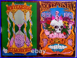 WOW! Grateful Dead Original 1969 UNCUT Lee Conklin BG 152 & BG 153 AOR Poster