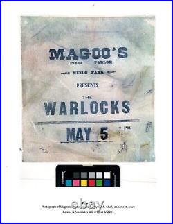 Warlocks Set of Concert Posters (2) Jerry Garcia Grateful Dead One of a Kind
