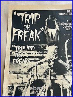 Weird AOR Trip or Freak Halloween 1968 Honolulu Original Concert Poster Bikinis