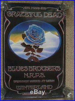 Winterland Closing-Blue Rose Poster-Grateful Dead/Blues Brothers/N. R. P. S