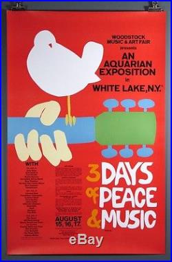Woodstock, Original Vintage 1969 Poster Arnold Skolnick